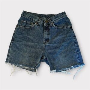 Vintage Lee blue denim jorts